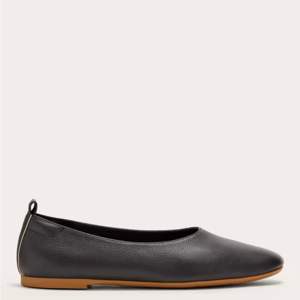 Everlane Day Glove Black Leather Ballet Flats